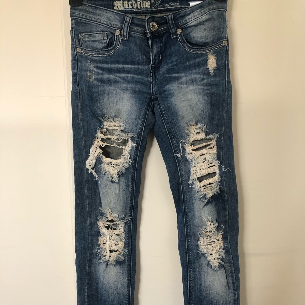 Machine Ripped Jeans